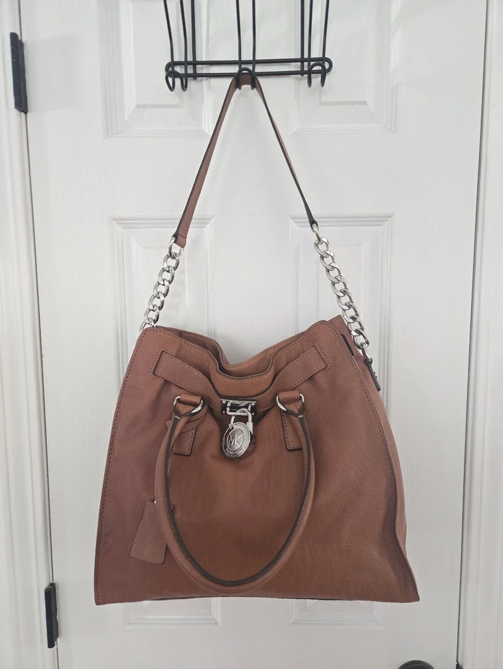 EUC MICHAEL Michael Kors Hamilton Large Soft Leather Satchel/Tote